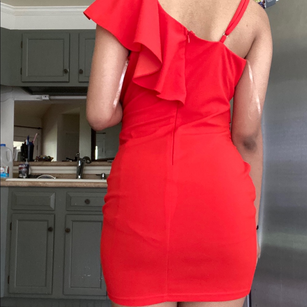 Red Mini Dress - Picture 4 of 4